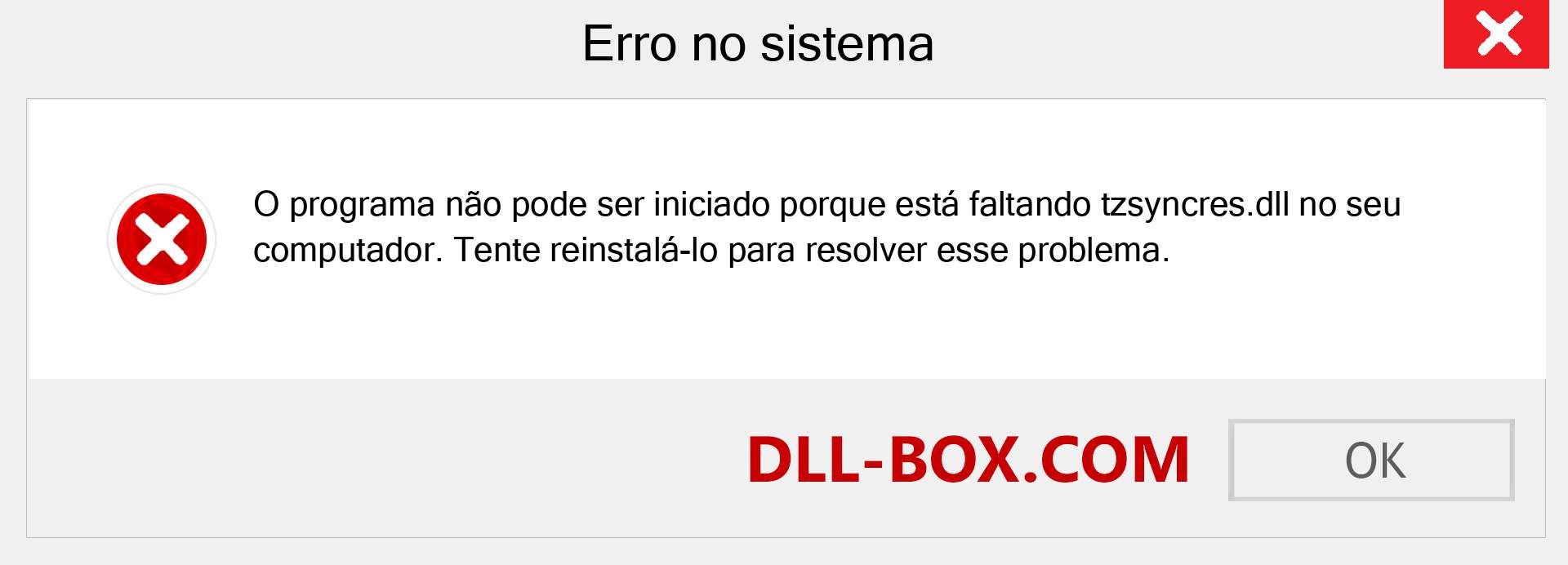 Arquivo tzsyncres.dll ausente ?. Download para Windows 7, 8, 10 - Correção de erro ausente tzsyncres dll no Windows, fotos, imagens